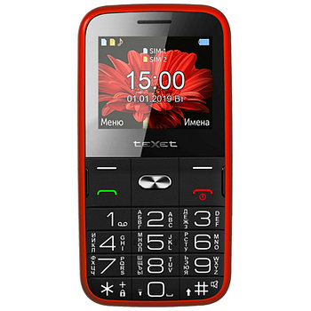 Мобильный телефон Texet TM-B227 красный