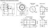 Вентилятор радиальный 86-77М-4 с эл.дв. 1,1кВтх1500 об/мин | Левый 0°, фото 2