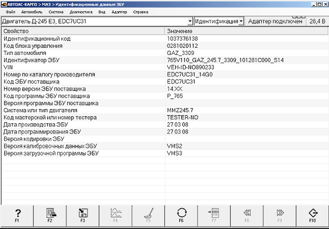 Двигатель Д-245 E3, ЭБУ EDC7UC31