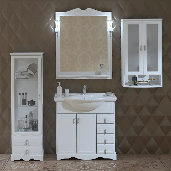 Зеркало для ванной Opadiris Клио 80 белый матовый - фото 3 - id-p114903644