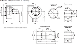 Вентилятор радиальный 86-77М-6,3 с эл.дв. 2,2кВтх1000 об/мин | Левый 0° оцинкованная сталь, фото 2