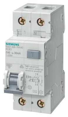 Автоматический выключатель дифференциального тока со встроенной защитой от сверхтока, 356-1KK16, Siemens - фото 1 - id-p115121225