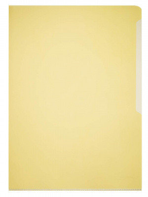 Уголок прозрачный A4, 0.15мм, желтый Durable, фото 2