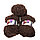 Пряжа детская для ручного вязания «Детская махра» 0+ шоколад, фото 4