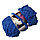 Пряжа детская для ручного вязания «Детская махра» 0+ синий, фото 4