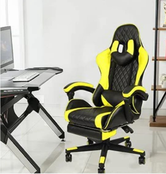 Игровое кресло GC-2050, желто-черное - фото 1 - id-p115173276