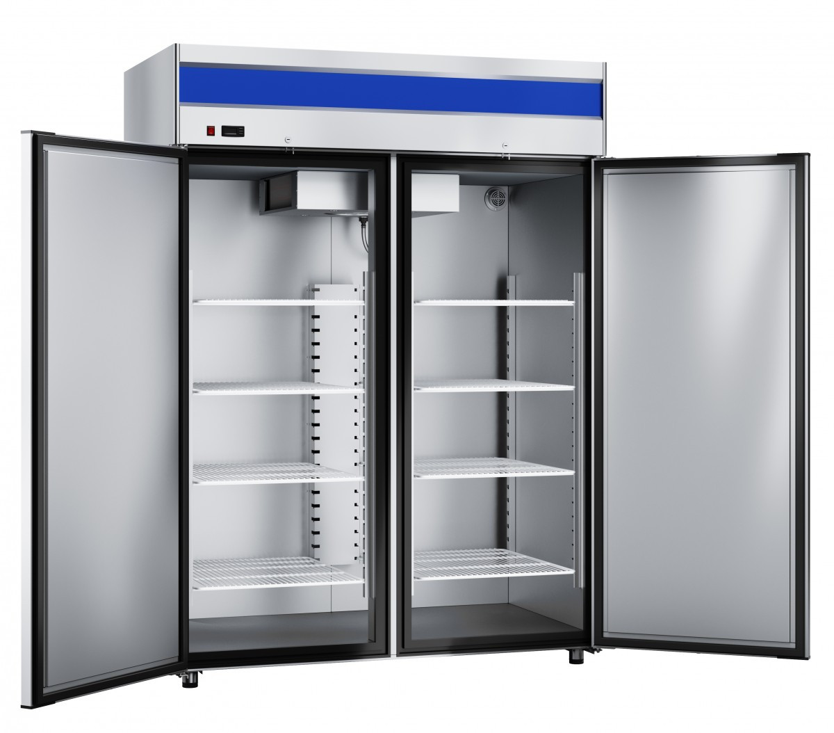 Шкаф холодильный среднетемпературный ШХс-1,4-01 нерж. - фото 1 - id-p115174559