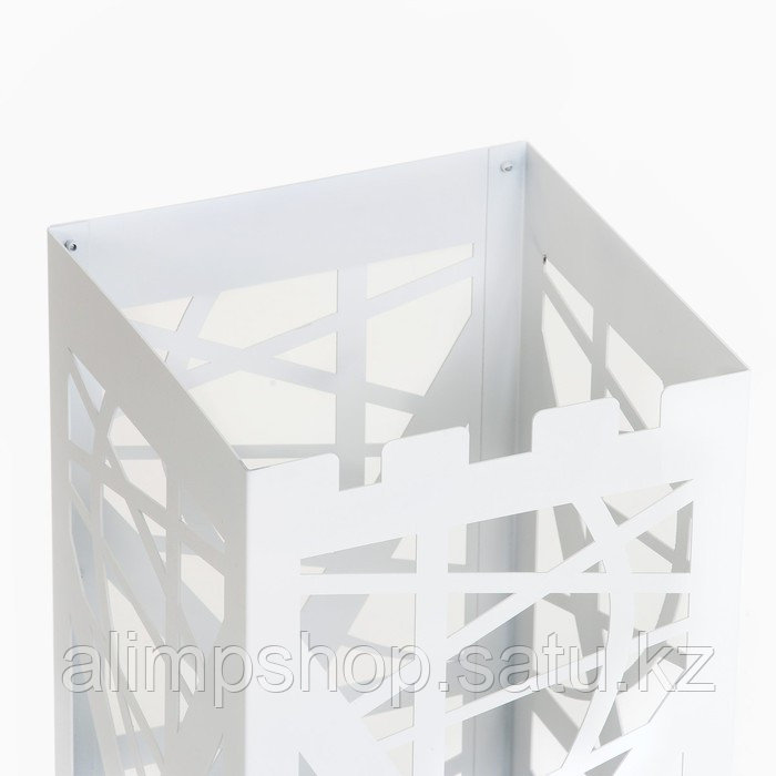 Подставка для зонтов "Абстракция" белая, 24х24х56см - фото 3 - id-p115178023