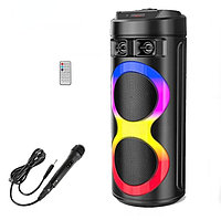 Bluetooth колонка с караоке без проводная 19*51 см черная Q0226