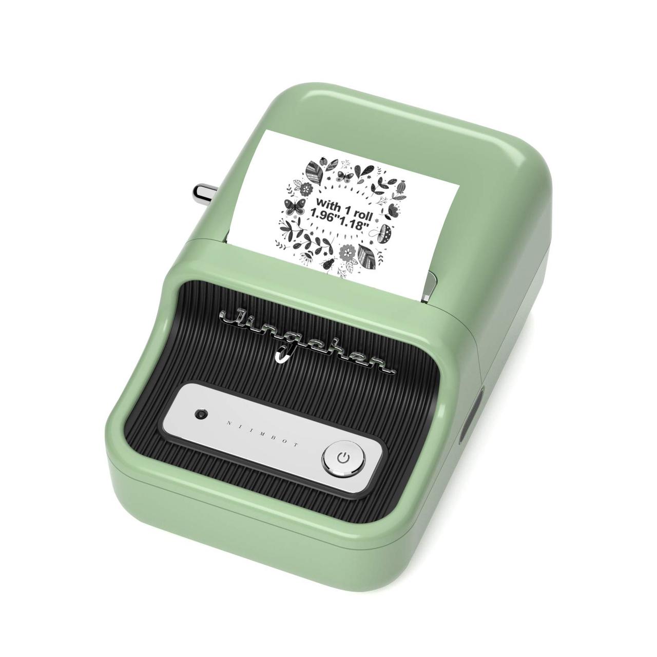 Портативный Bluetooth Термопринтер для Этикеток Niimbot B21 Green
