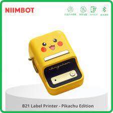 Портативный Bluetooth Термопринтер для Этикеток Niimbot B21 Pikachu, фото 1
