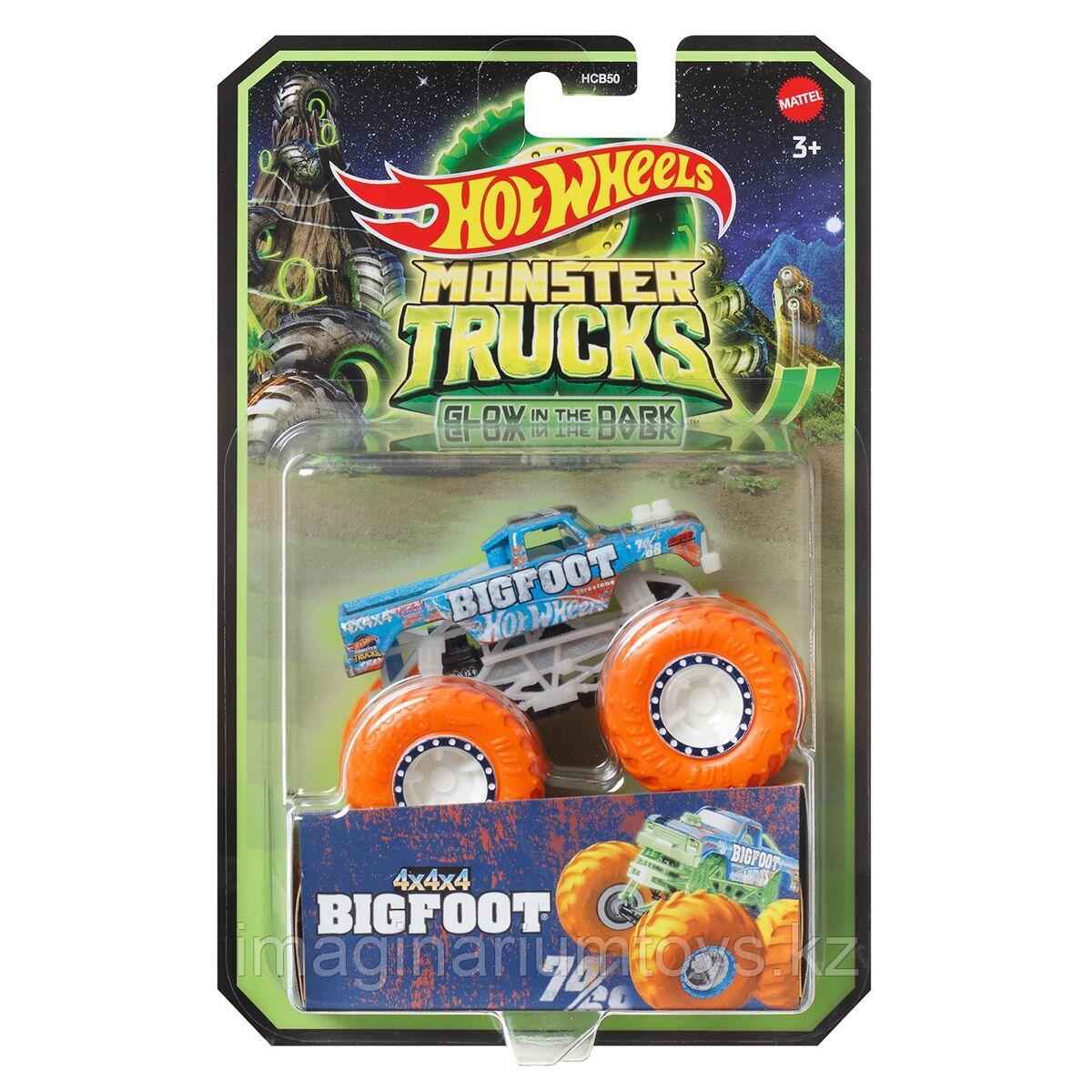 Hot Wheels Монстр-трак светящийся в темноте Big Foot - фото 4 - id-p115178495