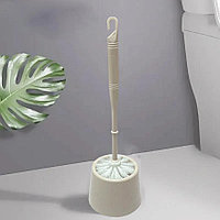 Ершик для унитаза напольный 37 см бежевый