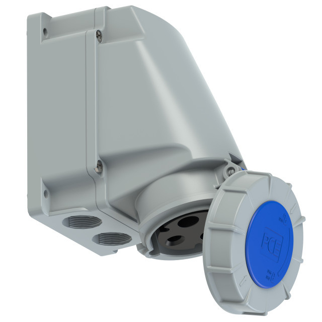 PCE Розетка настенная 63А/230V/1P+N+E/IP67