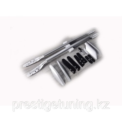 Рейлинги продольные на Land Cruiser Prado 120 2003-09 (Серебро цвет)