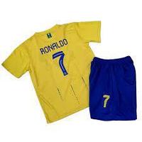 Клубная футбольная форма детская Аль-Наср Ronaldo 7, 2023-2024