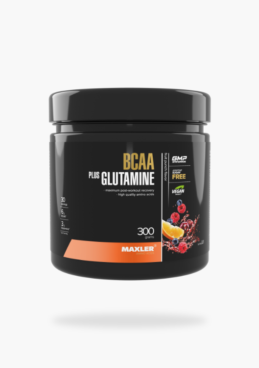 BCAA+Glutamine Фруктовый Пунш Банка 300г