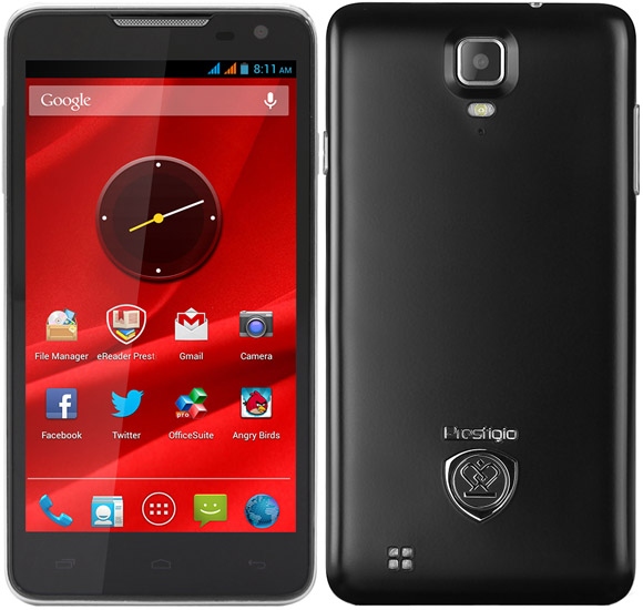 Смартфон Prestigio MultiPhone 5044 DUO, Android 4.2/1.2GHz /1GBRAM/4GbROM/5",1280х720 /BT/2xSIM, Black - фото 1 - id-p115185596