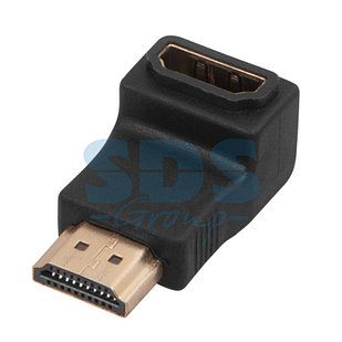 Переходник штекер HDMI - гнездо HDMI, угловой REXANT