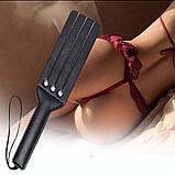 Паддл (шлёпалка) для БДСМ игр из искусственной кожи, фото 3