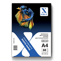Фотобумага А4, 200 г/м2, 50л., матовая, двухсторонная, для струйной печати, X-GREE (MD200-A4-50)