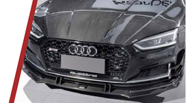 Карбоновая губа переднего бампера для Audi A5 (F5) 2016-2020