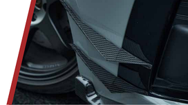 Карбоновые накладки на передний бампер для Audi A5 (F5) 2020-2024+
