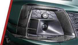 Карбоновые накладки на противотуманные фары для Audi A5 (F5) 2020-2024+