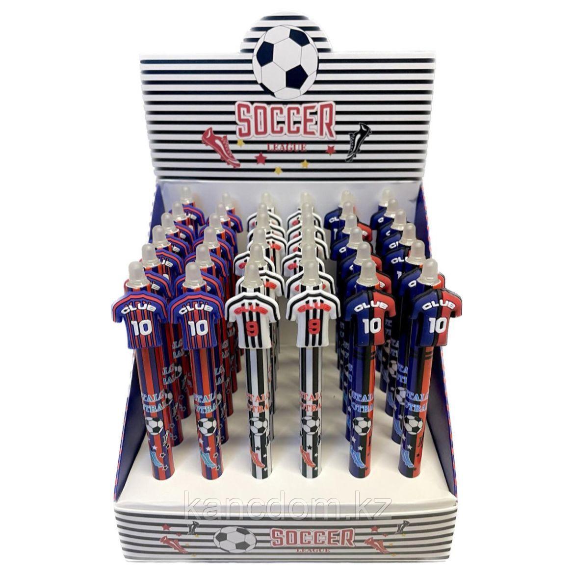 Ручка Гелиевая стирающая 0.5mm "Soccer" 186-01 blue