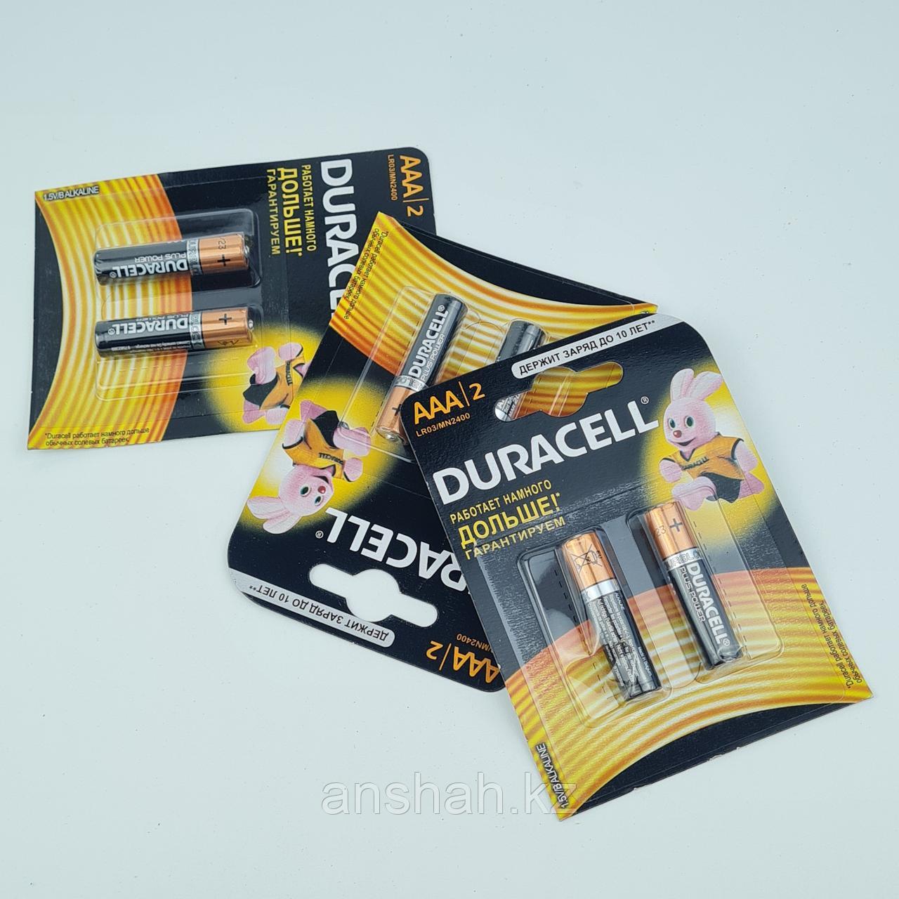 Мизинчиковые батарейки "Duracell" ААА, на блистере 2 шт - фото 1 - id-p84677636