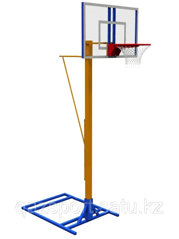 Мобильная баскетбольная разборная стойка с регулировкой высоты - фото 1 - id-p115190919