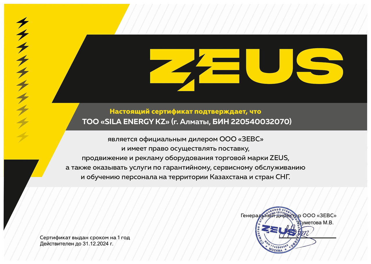 Дизельный генератор 80 кВт ZEUS - фото 10 - id-p112809443