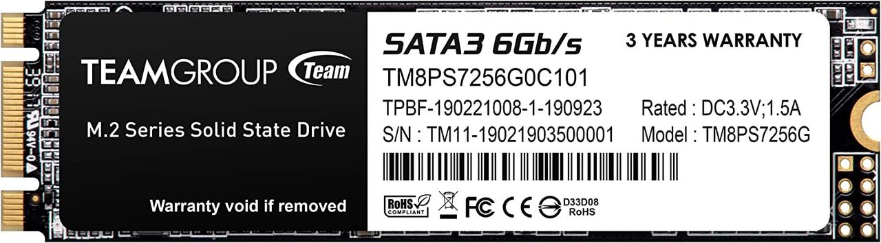 Твердотельный накопитель 256GB SSD TeamGroup MS30 TM8PS7256G0C101