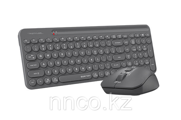 Клавиатура+мышь беспроводная A4tech Fstyler FG3300 Air Grey - фото 2 - id-p115194549
