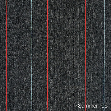 Ковровая плитка Summer черный