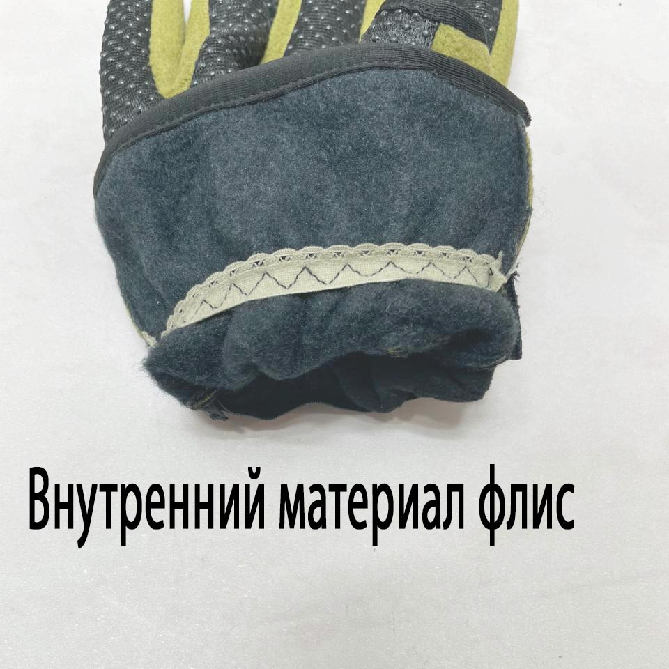 Теплые перчатки для рыбалки хаки - фото 7 - id-p115197658
