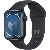 Apple Watch Series 9 GPS 41мм с корпусом из алюминия Midnight и спортивным ремешком Midnight - S/M, модель - фото 1 - id-p115188678