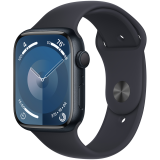 Apple Watch Series 9 GPS 45 мм в корпусе Midnight из алюминия с ремешком Midnight Sport - M/L, модель A2980 - фото 1 - id-p115188680