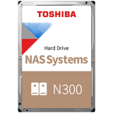 Жесткий диск для NAS TOSHIBA 12ТБ N300 CMR (3,5'', 256МБ, 7200 об/мин, SATA 6Гбит/с, датчик вибрации, TBW: