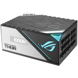 Блок питания ASUS ROG Thor 1000W Platinum II, поддержка PCIe Gen 5.0, полностью модульный, 80 Plus Platinum, - фото 1 - id-p115188887