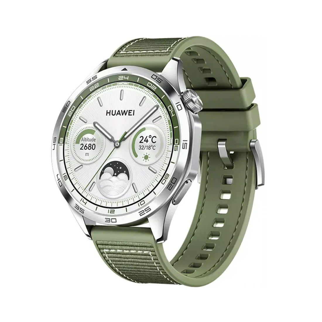 Смарт-часы Huawei Watch GT 4 PNX-B19 с зеленым плетеным ремешком 46 мм - фото 1 - id-p115189145