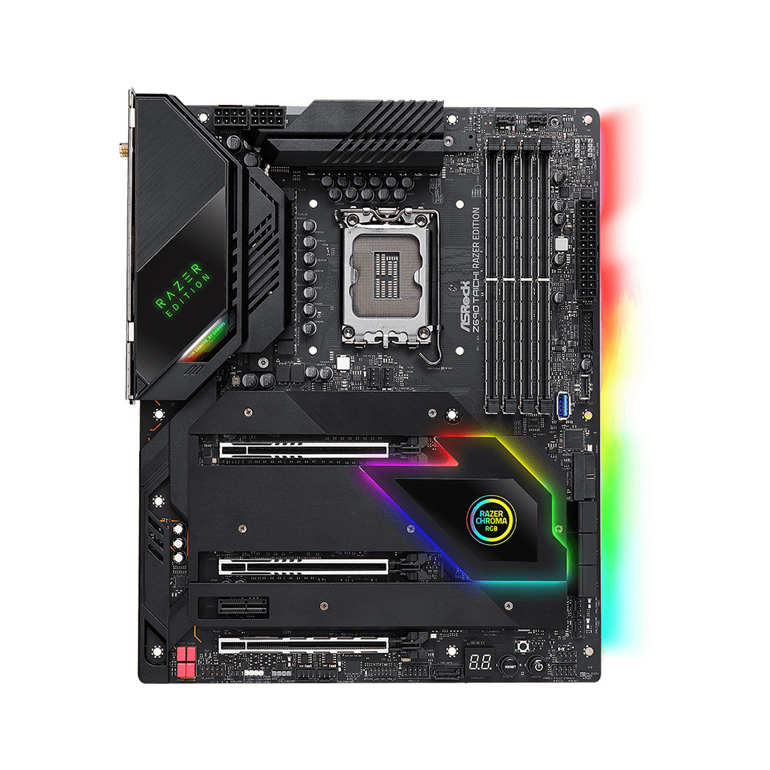 Материнская плата ASRock Z690 TAICHI RAZER EDITION - Разъем LGA 1700, поддержка процессоров Intel Core, RGB - фото 2 - id-p115189246