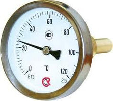 Термометр биметаллический ТБП 63/50/Р-(0-120)С 2,5 ЮМАС