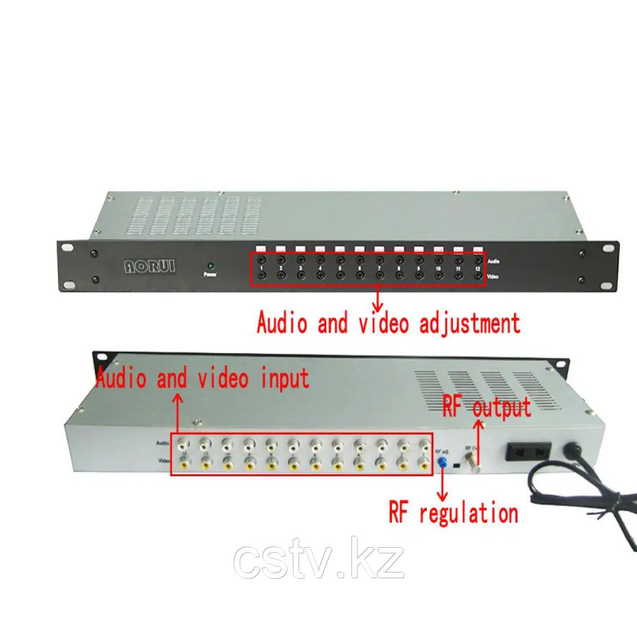 12-канальный стандартный аналоговый модулятор - фото 3 - id-p115203804