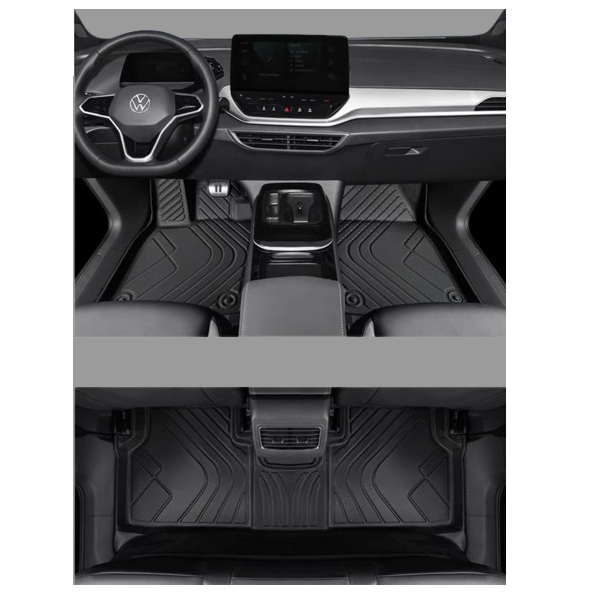Однослойные полики, коврики в салон Volkswagen ID.4, TPE, фото 1