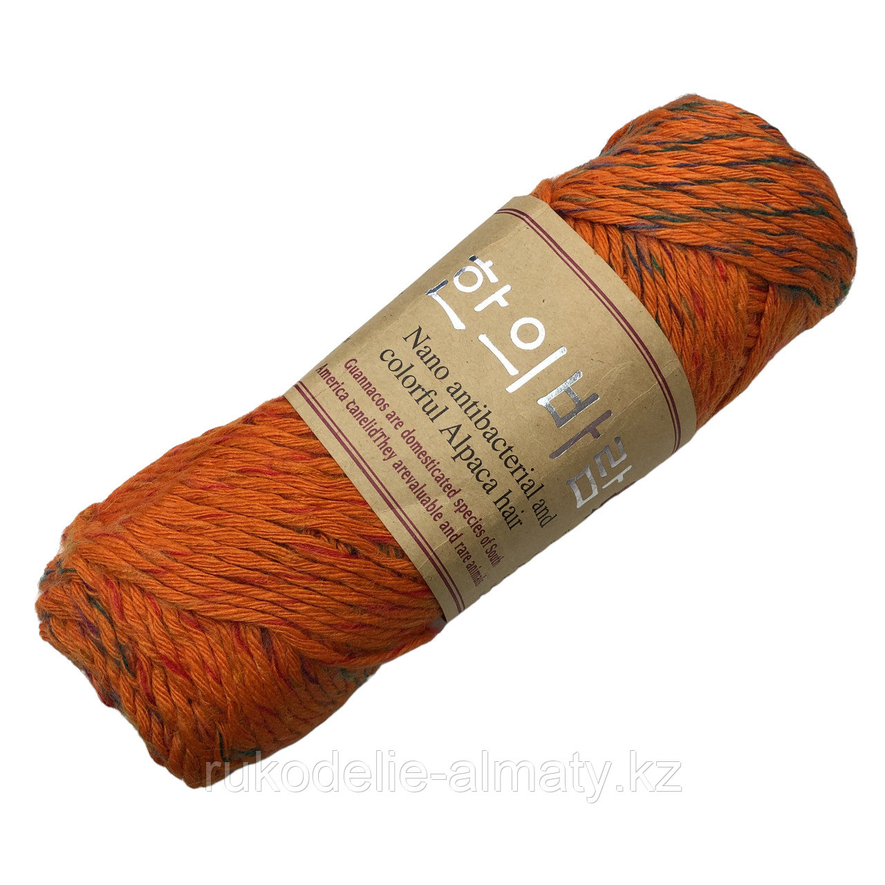 Пряжа для ручного вязания "NANO ", 100 гр оранжевый меланж - фото 2 - id-p85168437