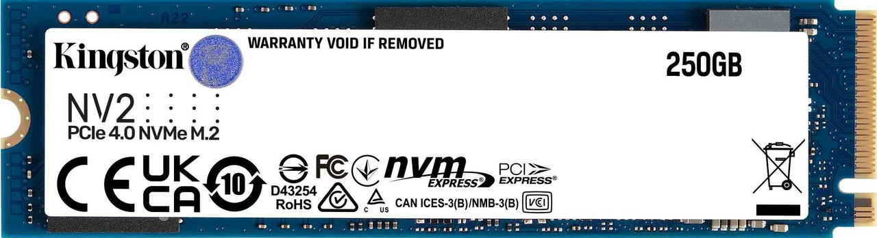 Твердотельный накопитель 250GB SSD Kingston NV2 SNV2S/250G M.2 - фото 1 - id-p114871490