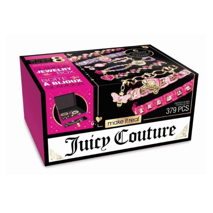 Набор для творчества Make It Real Шкатулка с украшениями Juicy Couture Glamour Jewelry Box Pearls 4461MR