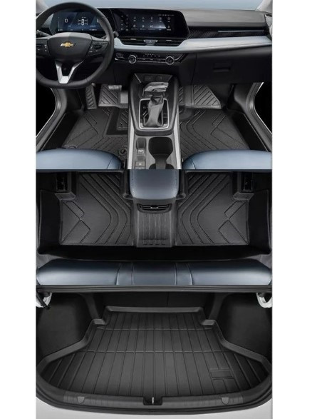 Однослойные полики, коврик в салон и багажник Chevrolet Monza, TPE, фото 1
