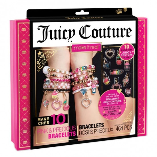 Набор для творчества Make It Real Браслеты с бусинами Juicy Couture Pink and Precious Bracelets 4408MR - фото 1 - id-p114870133